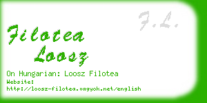 filotea loosz business card